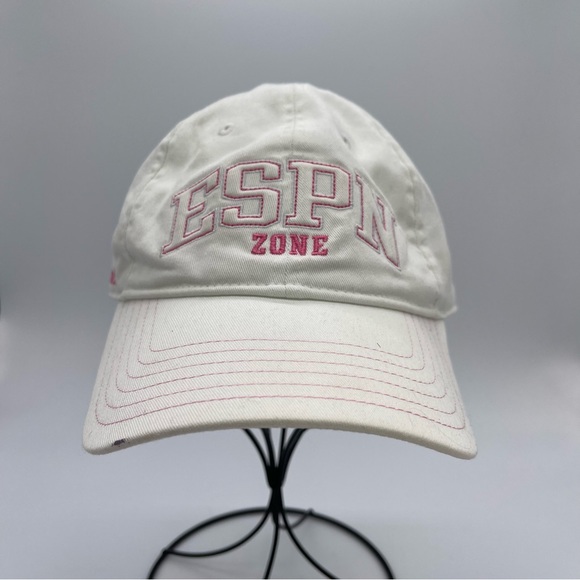 ESPN Zone. Las Vegas Ball Cap. White and Pink. In excellent condition! - Picture 1 of 5